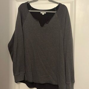 Oversized aerie v neck sweaters.